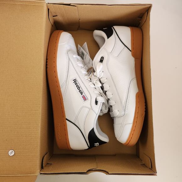 Reebok Unisex Club C Bulc Shoes, White/Black/Gum, 10,5 main image 9